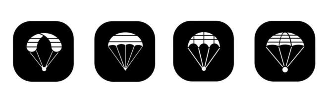 Parachute icon in flat. A parachute icon design. Stock vector. vector