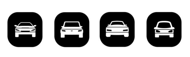 coche icono en departamento. un coche icono diseño. valores vector. vector