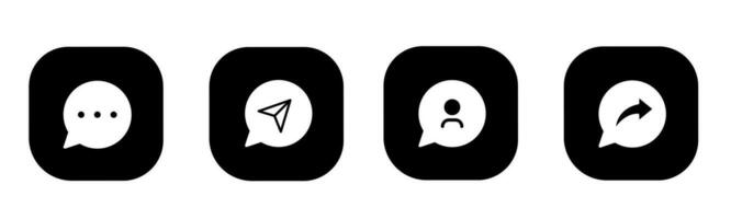 Speech bubble icon in flat. A speech bubble icon design. Stock vector. vector