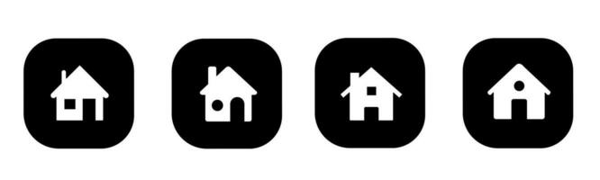 Home icon in flat. A home icon design. Stock vector. vector