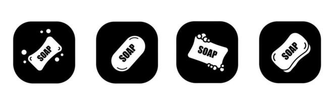 Soap icon in flat. A soap icon design. Stock vector. vector