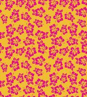 Hibiscus flower seamless vector pattern. Vector exotic Pattern.