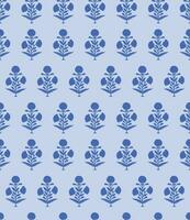 Mughal floral seamless pattern. Beautiful Digital Flowers Motif Design illustration. Design for cover, fabric, textile, wrapping paper. vector