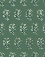 Digital printing textile pattern. Seamless pattern with decorative flowers. Aesthetic floral print for fabric, scrapbook, wrapping. vector