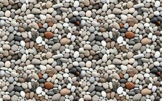 AI generated gravel in various sizes and shades Seamless Pattern Background photo