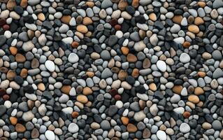 AI generated gravel in various sizes and shades Seamless Pattern Background photo