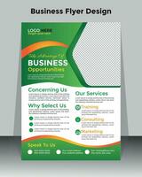 Free vector Corporate flyer or cover design for business identity and advertisement.