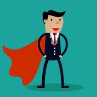 Super Businessman. Business concept vector