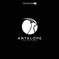 antelope logo design vector illustration