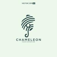 chameleon modern logo design template. vector illustration.