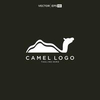 Desert camel logo vector design template