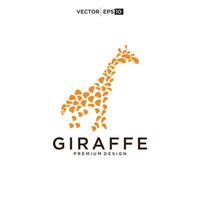 giraffe logo vector icon illustration