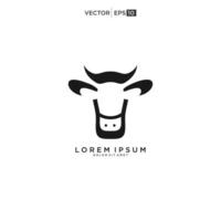 cow logo design, cow head, cow face, line art, monoline vector