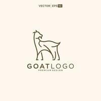 Goat logo vector design. Creative Goat Head logo design, modern company logo template