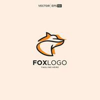 Fox creative logo vector. Fox icon vector illustration