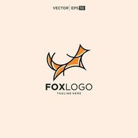 Fox creative logo vector. Fox icon vector illustration