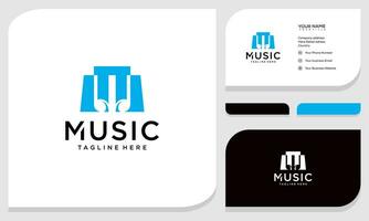 Music Note Vector Logo Template