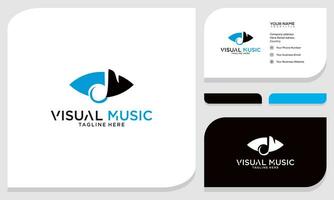 Music Note Vector Logo Template