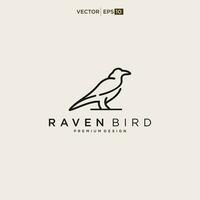 raven logo icon designs vector illustration