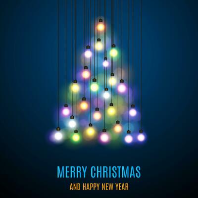 Shiny Christmas tree.