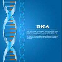 Science dna structure abstract design background, vector