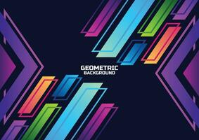 modern futuristic geometric background banner vector