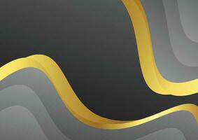 gray wavy with luxury background banner design gradient vector