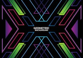 futuristic gaming geometric background banner vector