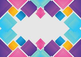 geometric box gradient design modern background vector