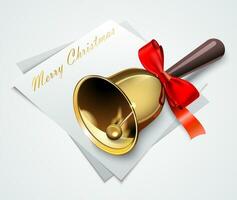 Vector Gold Christmas bells