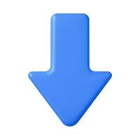 3d Arrow pointer, mouse cursor. vector