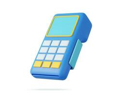 3D Payment Terminal vector