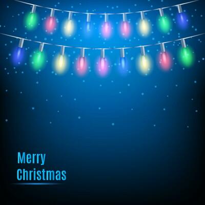 Christmas Lights Background.
