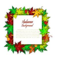 Autumn Frame with Text Space vector