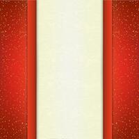 White text place with red ribbons and bow vector