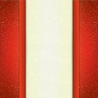 White text place with red ribbons and bow vector