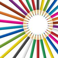 Circle of rainbow colored vector