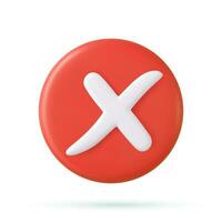 Cancel cross icon vector