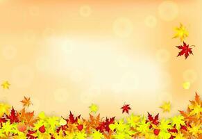 Autumn Frame With Falling Leaves vector