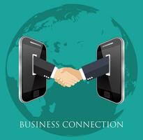 business connection and relations. vector