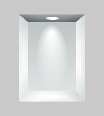 Gray niche for presentations