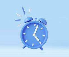 3d alarm clock vector