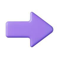 3d Arrow pointer, mouse cursor. vector