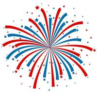 Firework design on white background vector