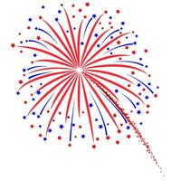 Firework design on white background vector