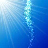 bubbles with Light rays vector