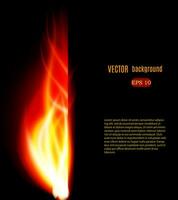 Burn flame fire vector background