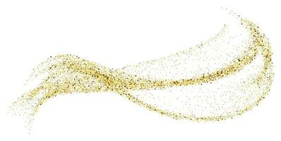 Abstract shiny gold glitter design element vector