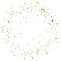 Falling shiny golden confetti vector