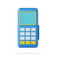 3D Payment Terminal vector